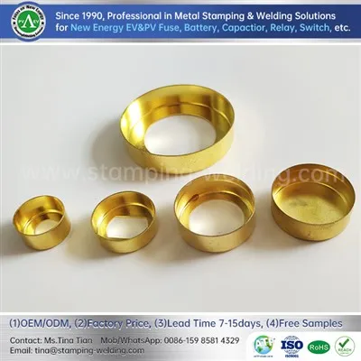 Tappi terminali dei fusibili in ottone per i sistemi di ricarica auto