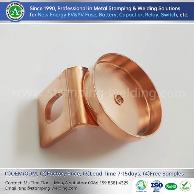 Copper Cap and L-Type Termial For EV Fuse