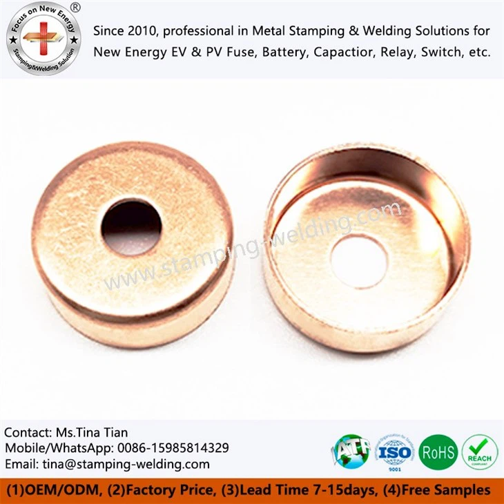 Copper Outer Cap for EV Fuse