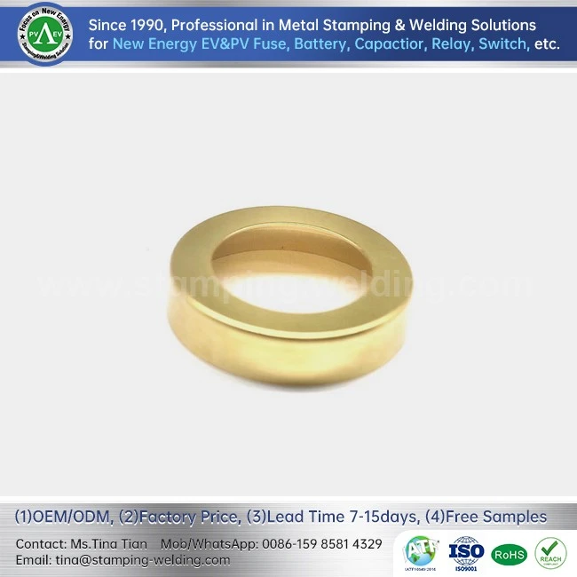 Brass End Caps For High-Voltage Fuse