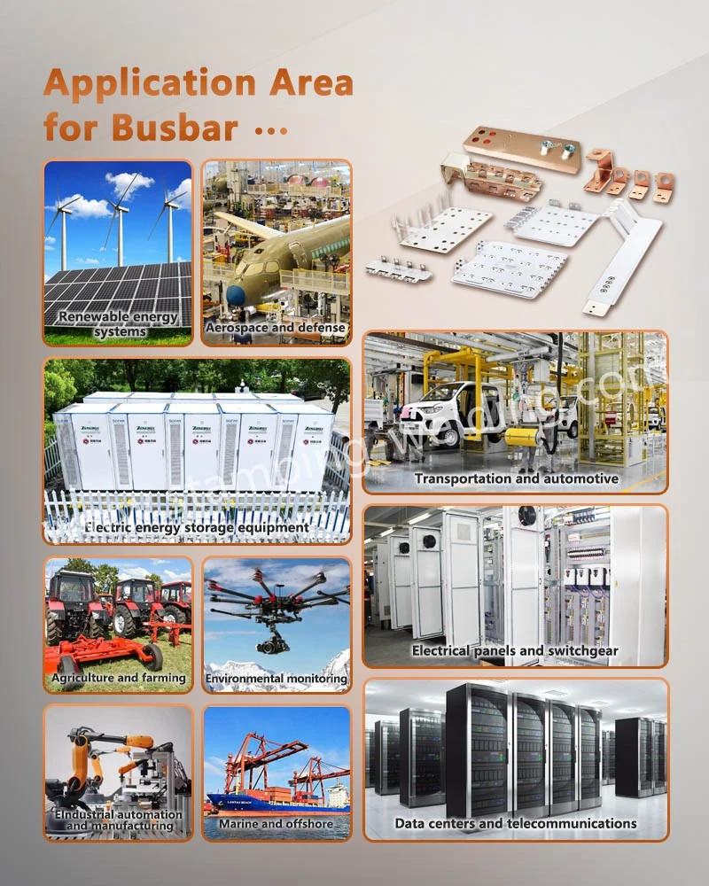 Application areas for Electrical copper bus bar Application areas for Electrical copper bus bar