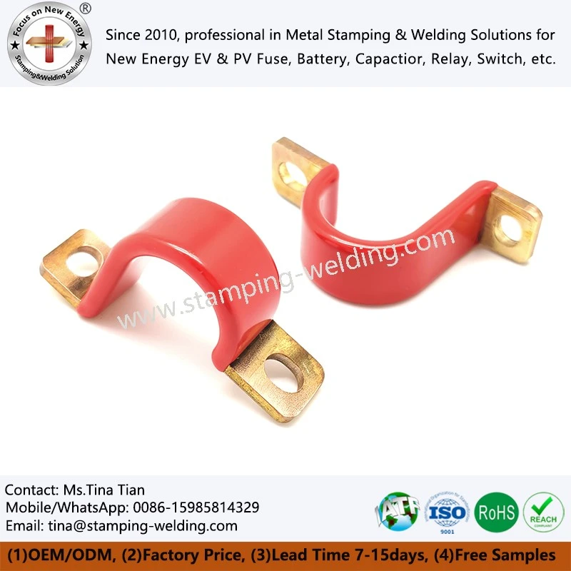 Plastic Dipping Electric Copper Busbar Custom Made Plastic Dipping Electric Copper Busbar Custom Made
