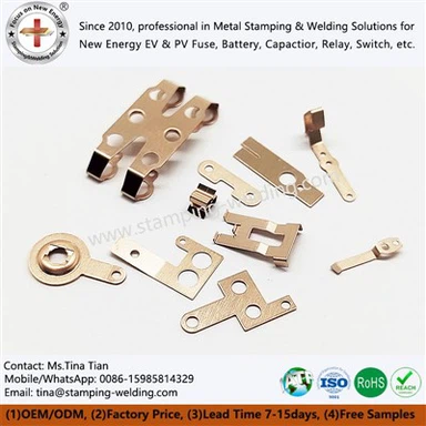 Parti per stampaggio in rame per collegamenti elettrici
