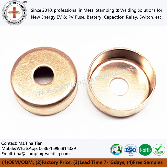 Copper Outer Cap for EV Fuse Copper Outer Cap for EV Fuse