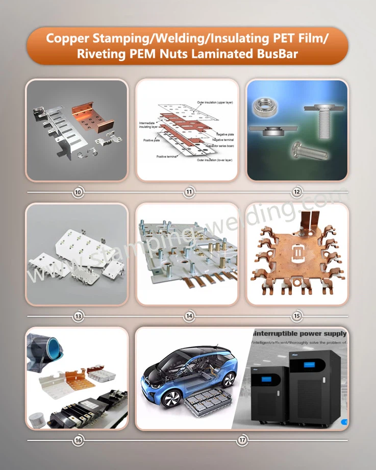 Copper Stamping Welding Insulating PET FilmRiveting PEM Nuts Laminated BusBar Copper Stamping Welding Insulating PET FilmRiveting PEM Nuts Laminated BusBar