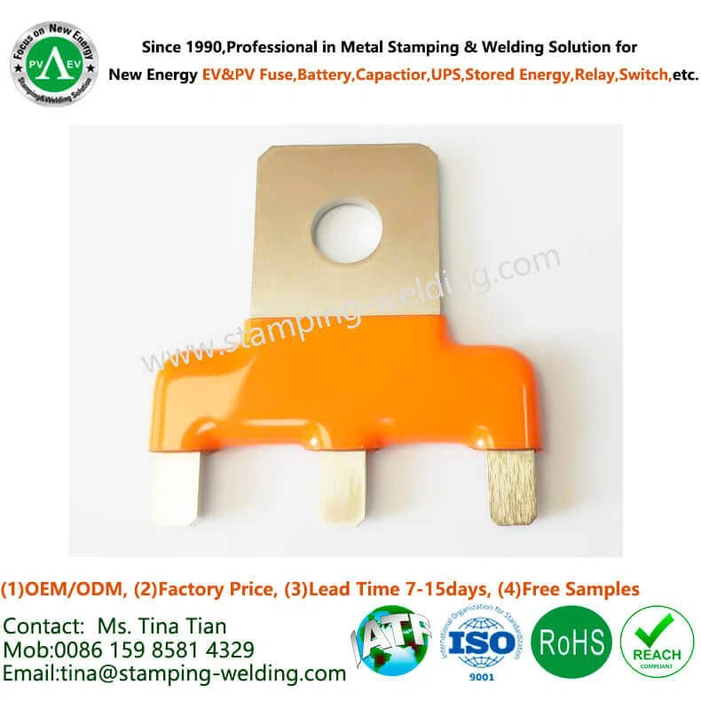 Insulated Custom Copper Bus Bar with PVC Dipping