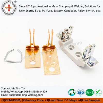 Contatto a lama per base fusibile in ceramica